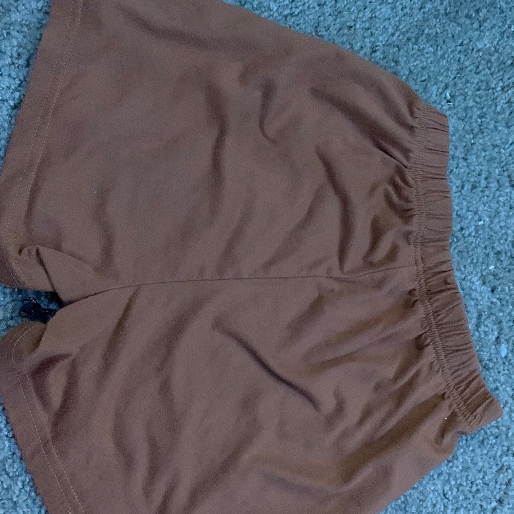 A brown short